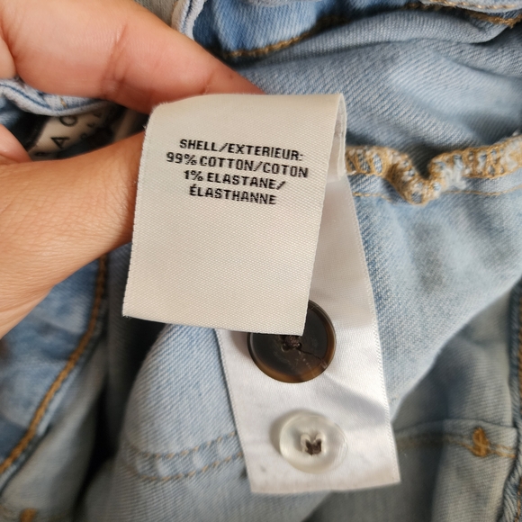 Bagatelle Collection Wide Leg Utility Jeans Light Wash Blue Size 30 - Picture 11 of 12